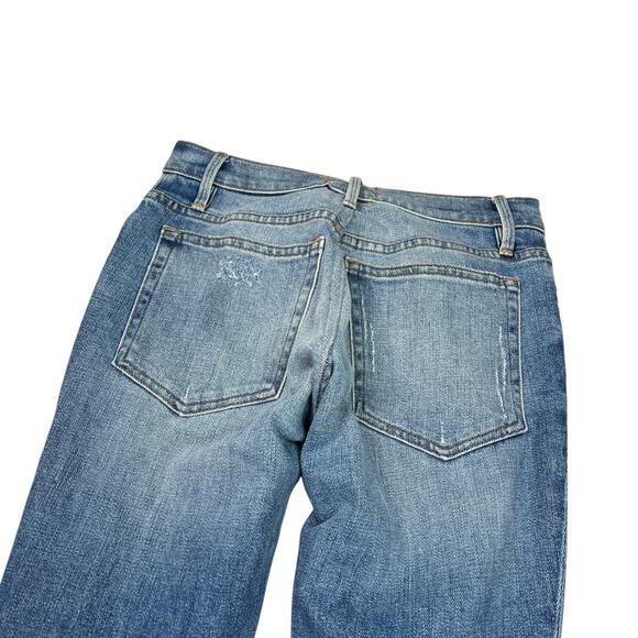 FRAME L'Homme Skinny Distressed Boyfriend Jeans ALTERED Medium Wash Womens 27 - Picture 4 of 6